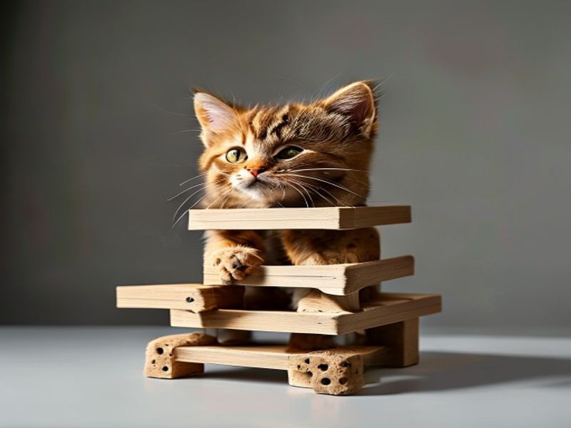Rascador para gatos de 2 niveles PawHut