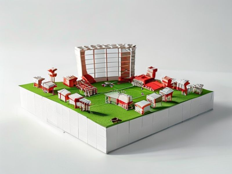 Rompecabezas 3D Estadio de Papel