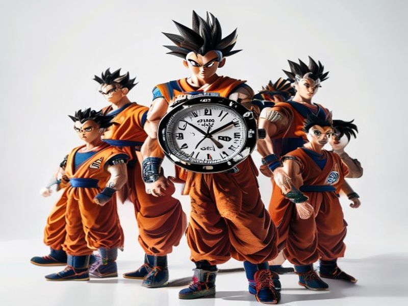 Seven Dragon Ball Wukong estudiante lindo reloj de pulsera