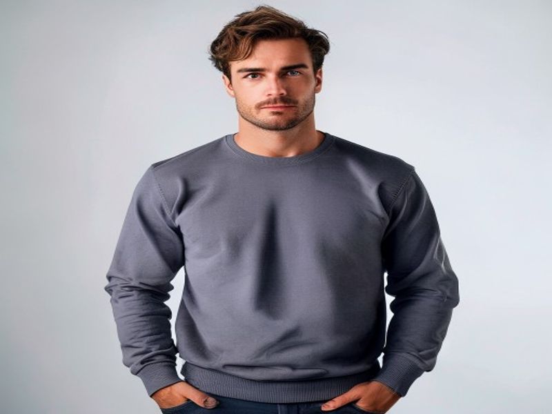 Sudadera de algodón puro para hombre