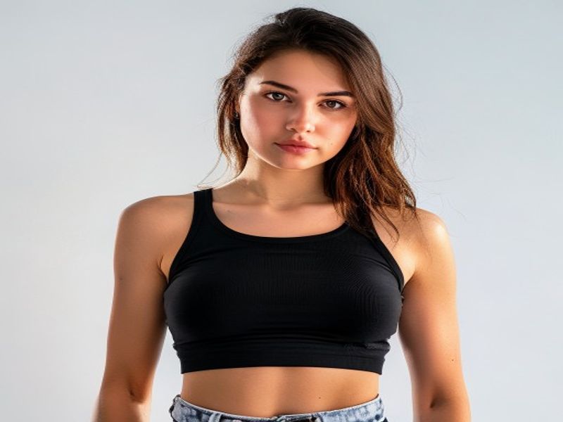 Urban Classics Ladies Cropped Rib Top, Camisa Cami Mujer
