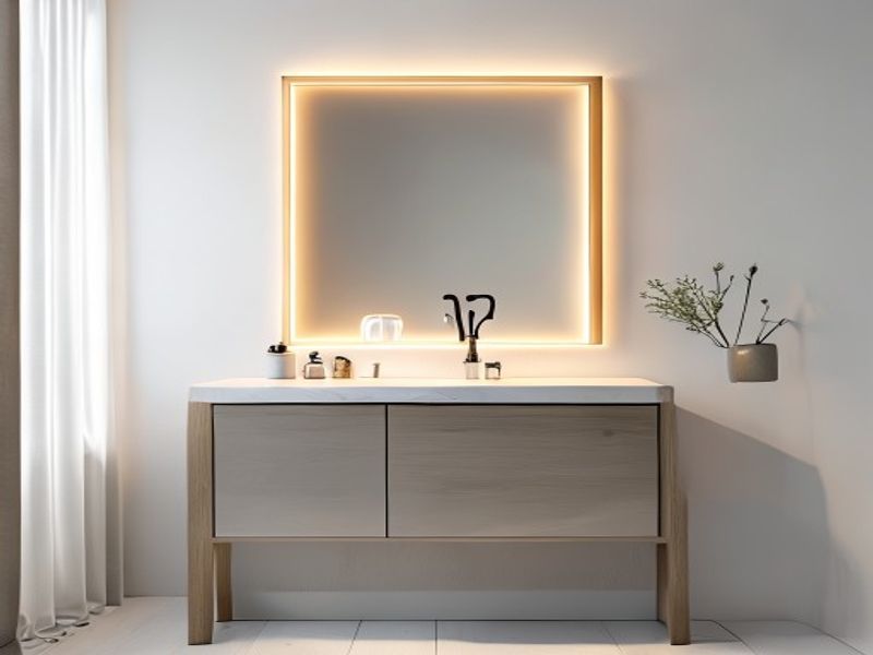 Vasagle Armario de Baño con Espejo de Pared