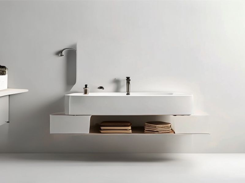 Vasagle Mueble Bajo Lavabo Baño 3 Cajones + 2 Compartimentos 70cm