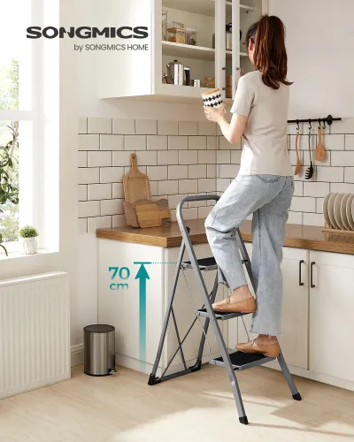 Escalera Plegable SONGMICS 3 Peldaños
