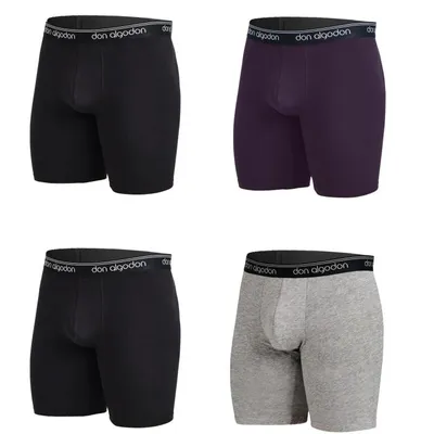 Pack de 4 Boxers Largos Ciclista Antiroce Para Hombres