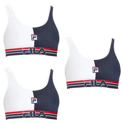 Pack 3 Sujetadores Deportivos Fila Mujer Poliamida Resistente Oferta