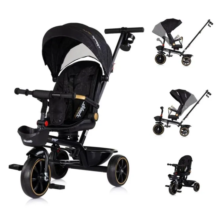 Chipolino Triciclo MAX SPORT con Capota y Mango Parental