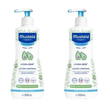 Mustela Loción Corporal Hydra Bébé Duo Pack para Piel Normal de Recién Nacido