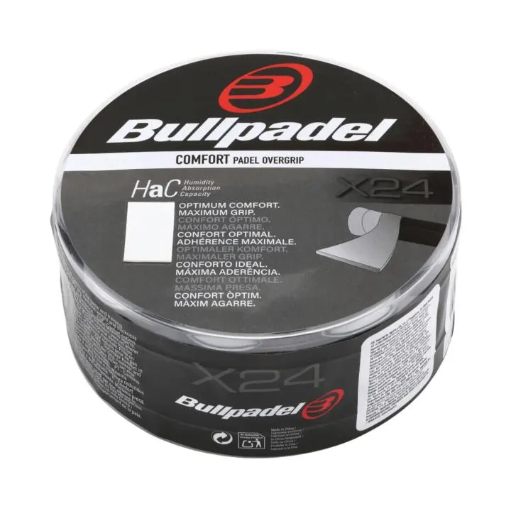 Pack 24 Unidades Bullpadel Comfort Gb1605 Overgrips
