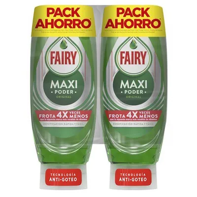 FAIRY Maxi Poder Original Pack Ahorro 900 ml Lavavajillas Líquido