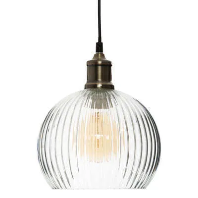 Lámpara Colgante Factory Laye Moderna y Elegante de Cristal