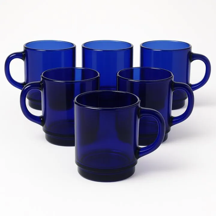 Set de 6 Tazas Duralex de Vidrio Reforzado 26cl en Colores Variados