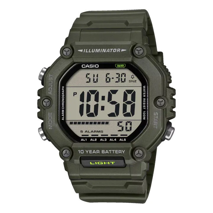 Reloj Deportivo Digital Casio AE-1600HX-3AVEF Verde Oliva