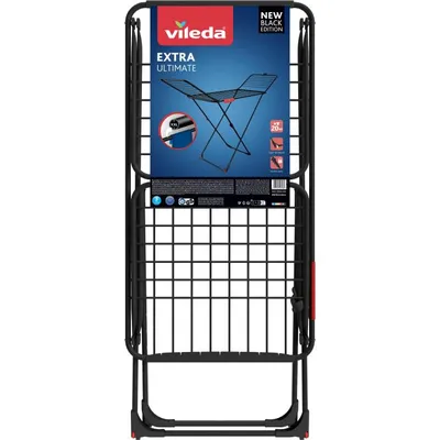 Vileda Tendedero Extra Ultimate Negro con 20m de Secado y Ruedas