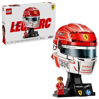 LEGO® 43014 Ediciones Scuderia Ferrari HP: Casco de Charles Leclerc