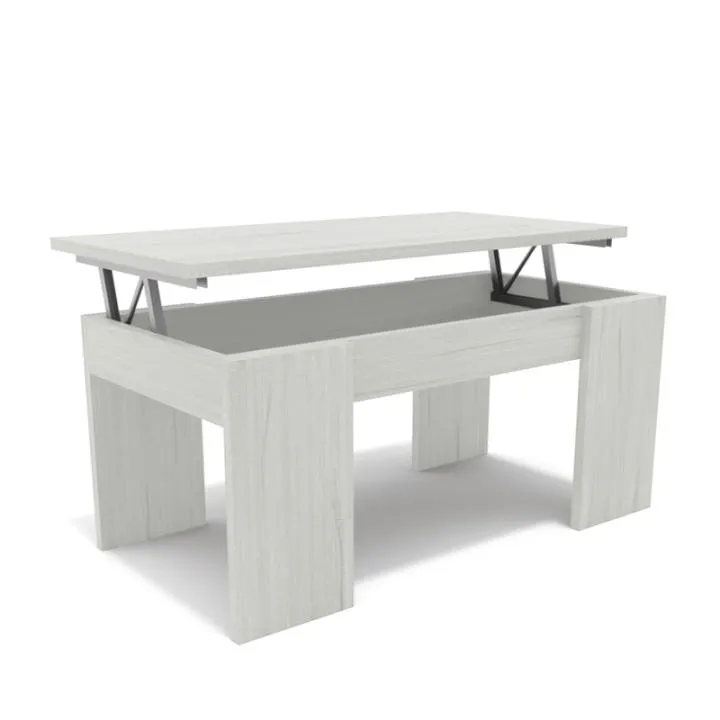 Mesa de Centro Elevable Dormidan MC4 con Almacenamiento 50x90cm