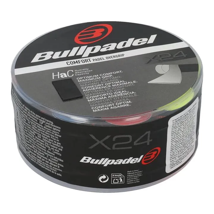 Cubo 24 Overgrips Bullpadel Comfort Hac Gb1605 para Pádel