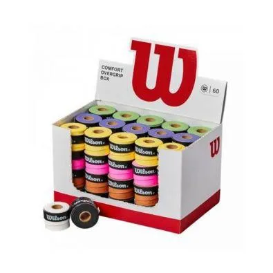 Pack 60 Overgrips Wilson de Colores para Tenis y Pádel
