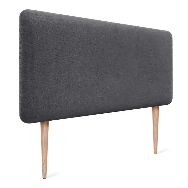 DHOME Cabecero Tapizado Liso Redondeado Tela con Patas para Pared Acústicos Cabeceros Absorbentes Cabezal Cama Colores