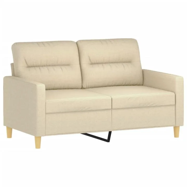 Sofá 2 Plazas Crema VidaXL - Diseño Compacto y Elegante