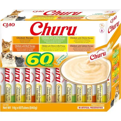 CHURU- INABA- Premios para Gatos - Snacks de varios Sabores