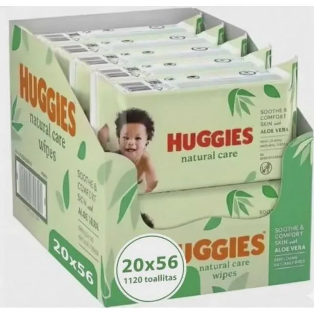 Toallitas Huggies Natural Care Pack Mega