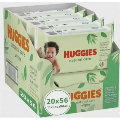 Toallitas Huggies Natural Care Pack Mega
