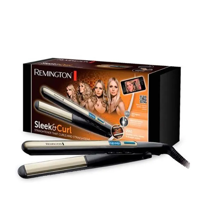 Plancha de Pelo Remington Sleek&Curl con Pantalla Digital