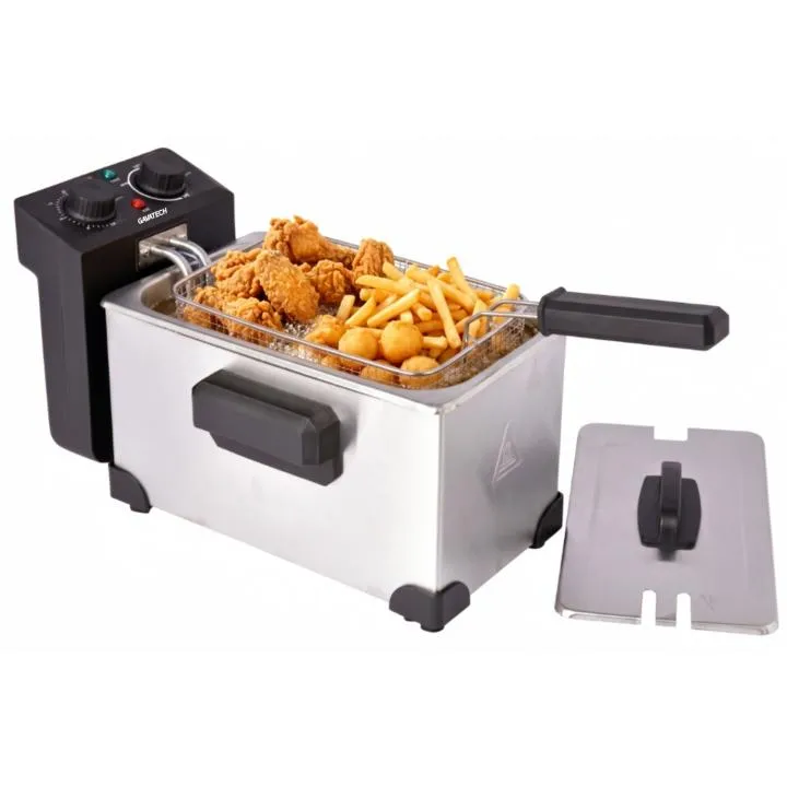 Freidora Eléctrica GAVATECH 3L Inox 2000W - Control Preciso Temperatura