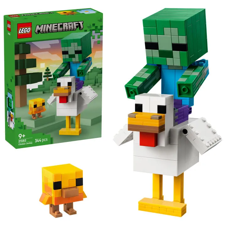 LEGO Minecraft Jinete de Gallina 21582 - Set de Construcción