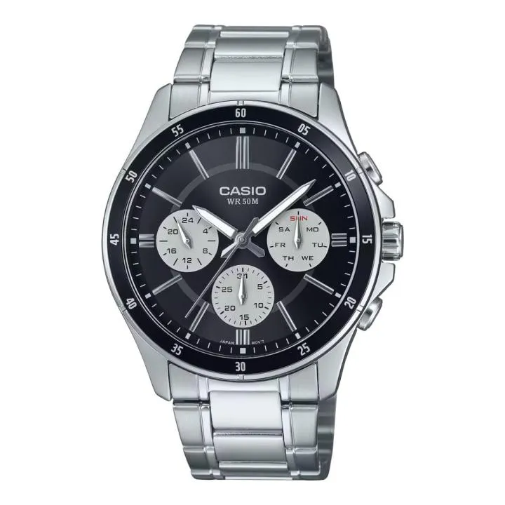 Reloj Casio Analógico para Hombre con Correa de Acero Inoxidable - Modelo MTP-1374D-1A3VDF