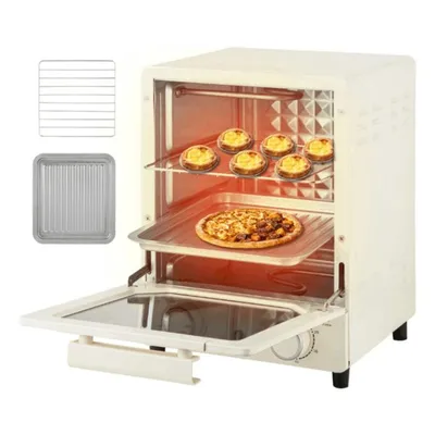 Mini Horno Eléctrico Vertical 15L con Convección y Temporizador