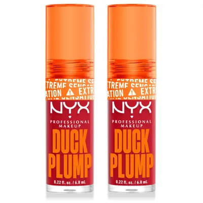 NYX Professional Makeup | Pack Duo Duck Plump, brillo de labios con Efecto Volumen Instantáneo