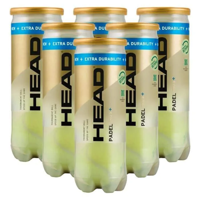 Head Pro S+ Bolas de Pádel – Bote de 3 Pelotas Oficiales