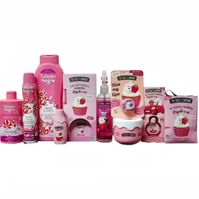 Pack 10 Tulipán Negro Fresa y Nata
