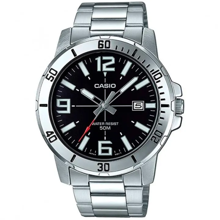 Reloj Casio MTP-VD1D-1BVUDF Analógico Hombre Acero Esfera Negra