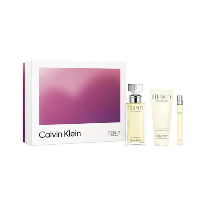 Calvin Klein Eternity Eau de Parfum Set Regalo para Mujer 100ml + Loción + Miniatura