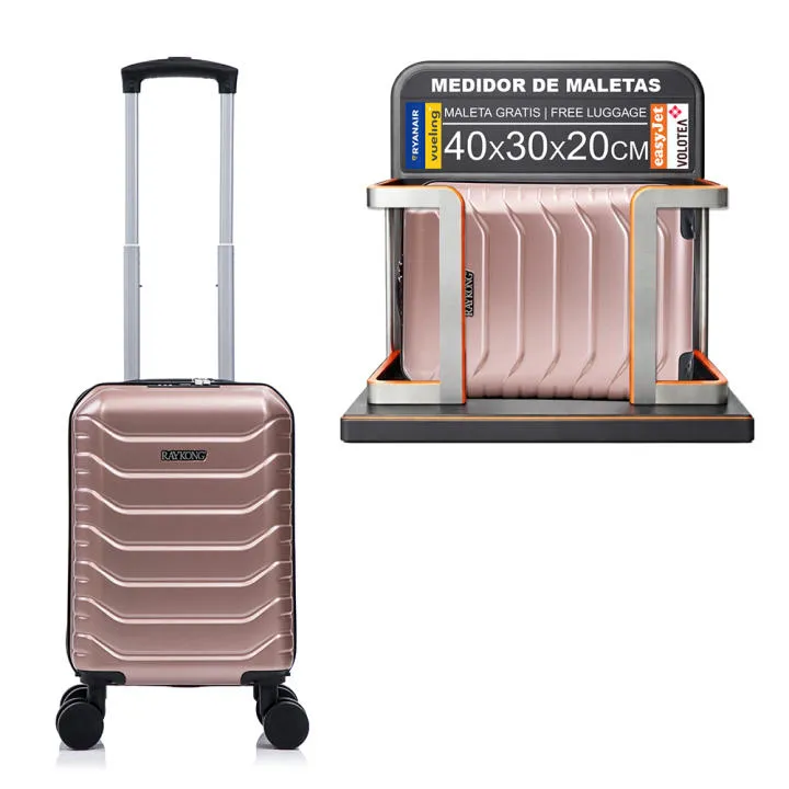 Maleta de Cabina ABS 40x30x20cm - Equipaje Ligero con Ruedas Desmontables para Aerolíneas Low-Cost