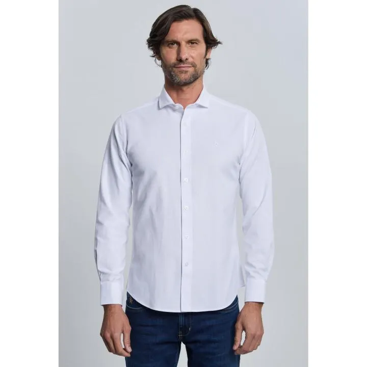 Camisa Valecuatro Oxford Blanco Cuello Italiano