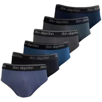 Pack 6 Slips Algodón Don Algodon