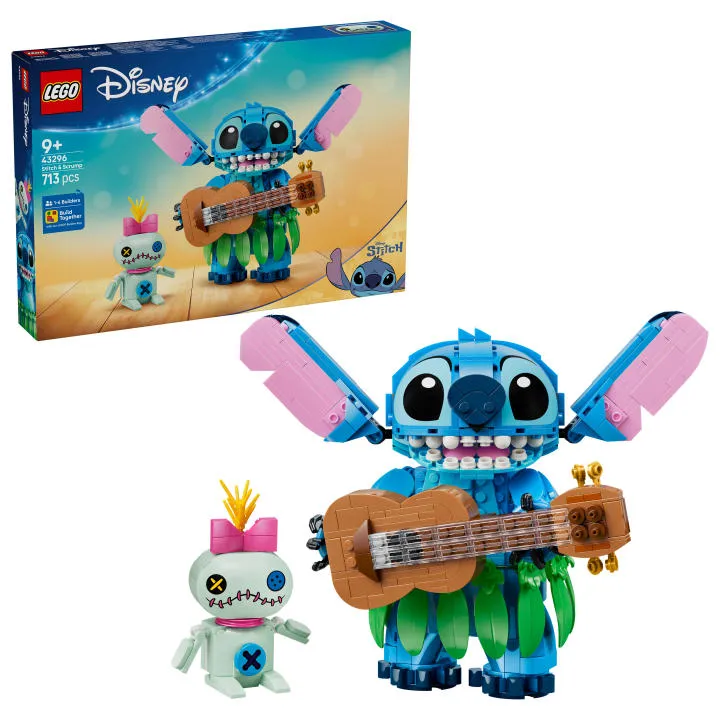 LEGO Disney 43296: Figuras de Stitch y Scrump para Construir