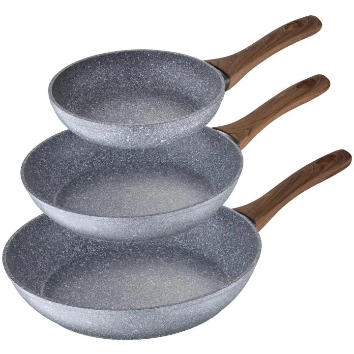Juego 3 Sartenes San Ignacio Daimiel Aluminio Forjado Ø22-28cm Inducción