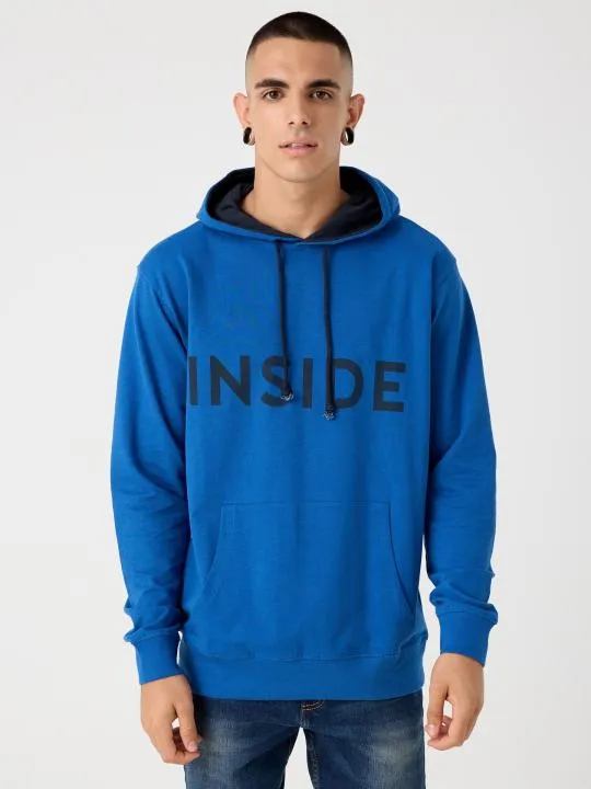 Sudadera INSIDE Regular con Capucha y Estampado de Marca