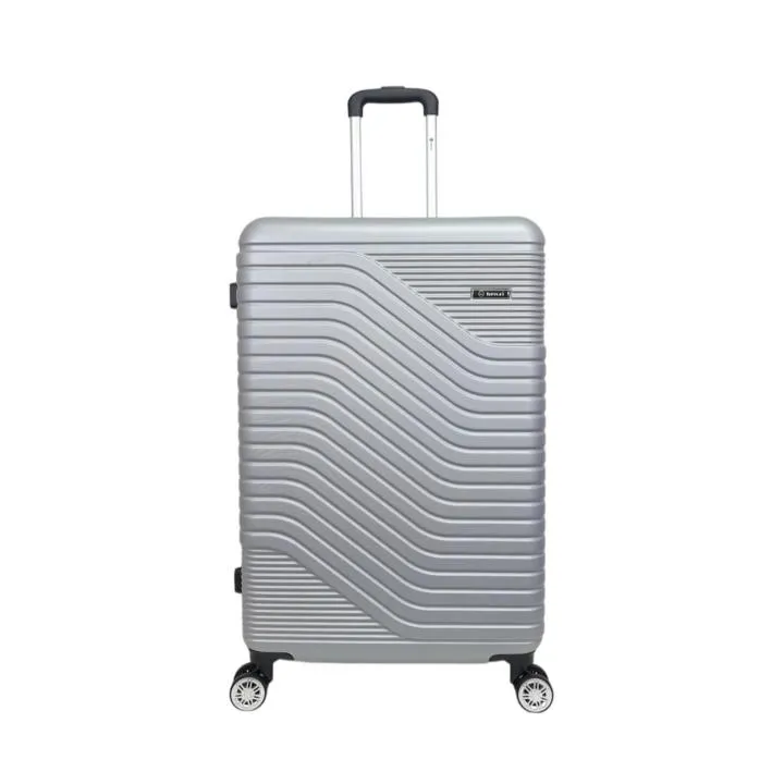 Maleta de Viaje Benzi BZ5747 Grande 76cm Gris Plata - 4 Ruedas y Cerradura Combinación