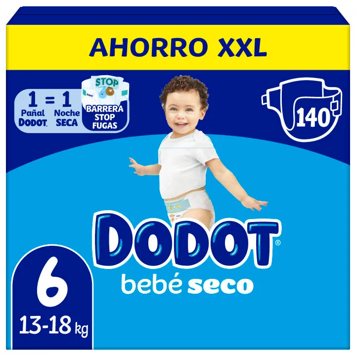 Dodot Bebé Seco Pañales Tallas 3-7 Formato XXL
