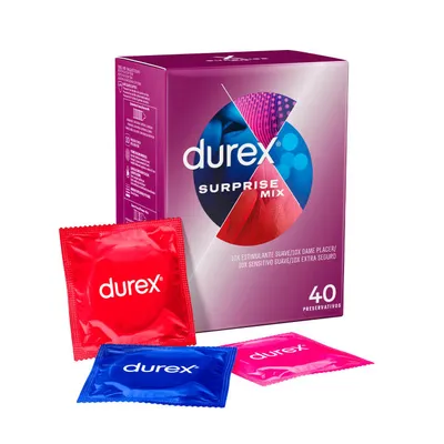 Preservativos Durex Surprise Mix 40 unidades
