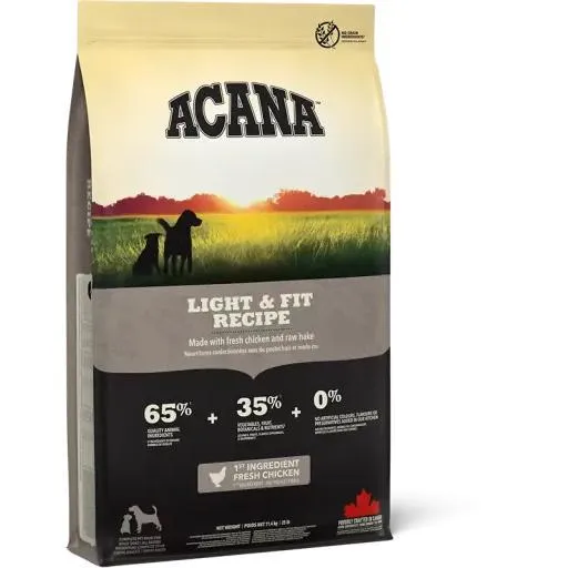 Acana Pienso Light & Fit para Perros Adultos de Pollo - 11.4 Kg