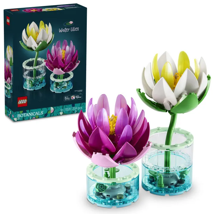 LEGO® Botanical Collection: Nenúfares y Jarrones Transparentes (11511)