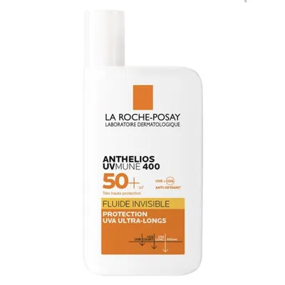 La Roche-Posay Anthelios UVMune 400 Crema Solar Fluida Invisible Sin Perfume SPF 50+