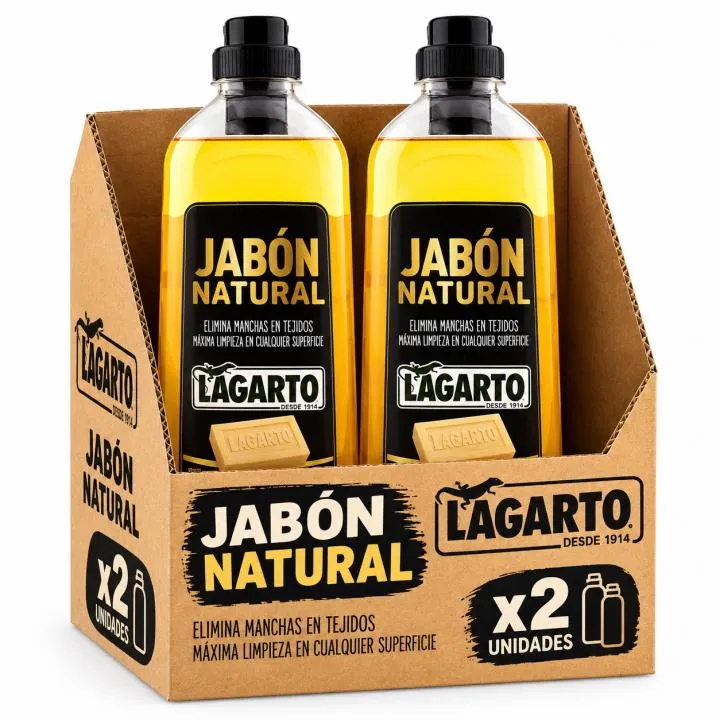 Jabón Natural Lagarto 1000 ml: Limpieza Potente y Ecológica para tus Tejidos